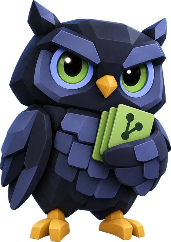 Tranche, the backlog keeper, holding three pull-request cards