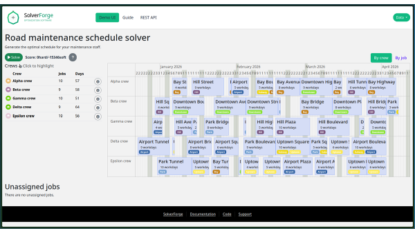 Maintenance Scheduling (Python)